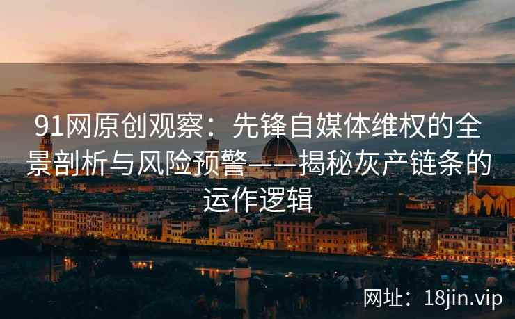 91网原创观察：先锋自媒体维权的全景剖析与风险预警——揭秘灰产链条的运作逻辑