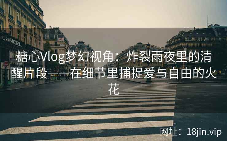 糖心Vlog梦幻视角：炸裂雨夜里的清醒片段——在细节里捕捉爱与自由的火花