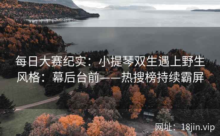 每日大赛纪实：小提琴双生遇上野生风格：幕后台前——热搜榜持续霸屏