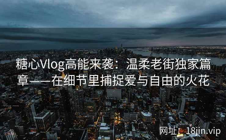 糖心Vlog高能来袭：温柔老街独家篇章——在细节里捕捉爱与自由的火花